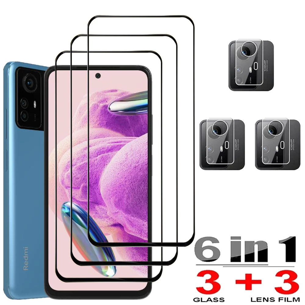 Pellicola Protettiva Per Xiaomi Redmi Note 12S 11S 10S Protezioni Per Lo Schermo Redmi Note 12 11 10 Pro Plus Vetro Temperato E Pellicola Del Lente Xi