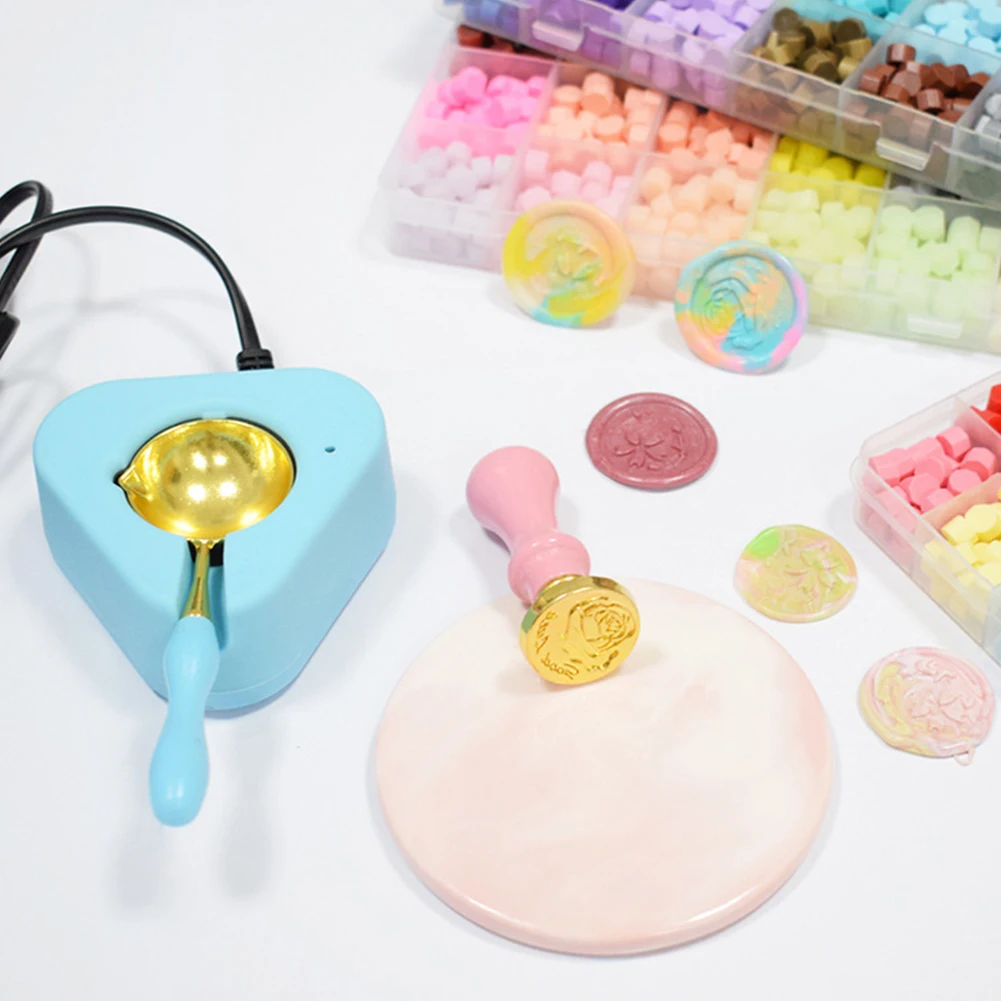 범용 전기 용광로 스틱, 구슬 녹는 가열 녹는 왁스 용광로, DIY 스탬프 공예 워머, 청첩장용 녹는