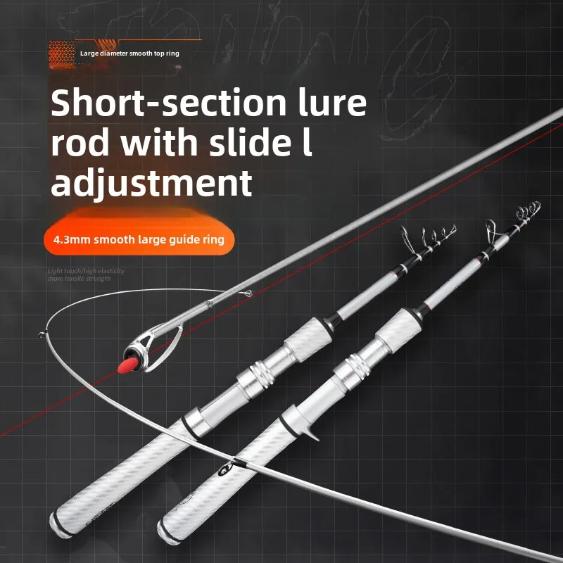 Meifeng Telescopic Luya Rod Short Section Portable Large Guide Loop Slide Rod Whole Fishing Universal Travel