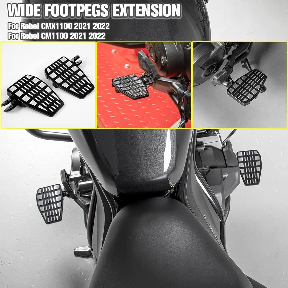 Footrest For Honda Cmx 1100 Cmx1100 Cm1100 Cm 1100 2021 2022 Wide Foot Pegs Pedals Rest Footpegs Enlarger Motorcycle Accessories