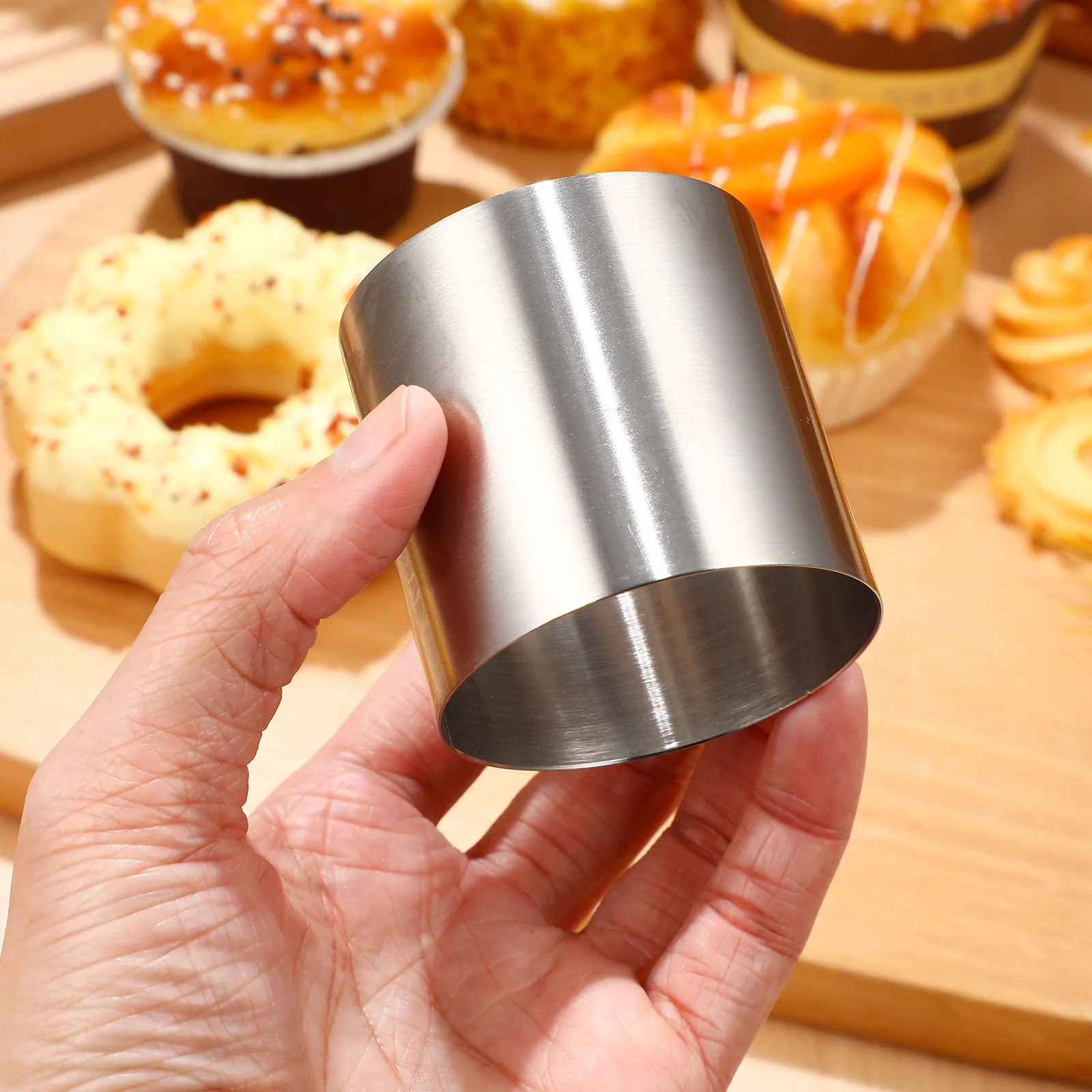 2 2.5 3 inch Small Mini Stainless Steel Circle Mousse Ring Mold Mould5 6  8cm Bakeware