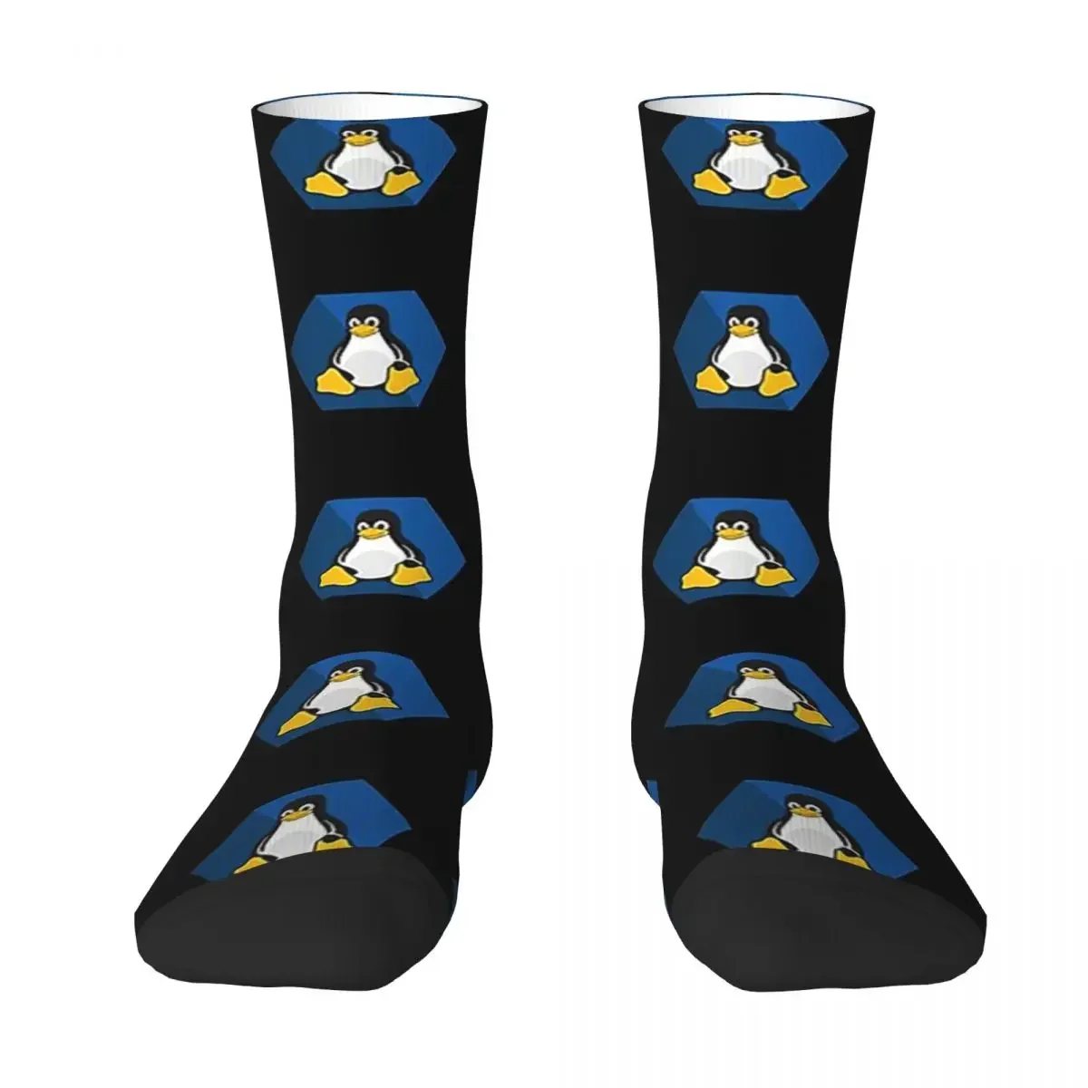 

All Seasons Crew Stockings Linux Tux Socks Harajuku Casual Hip Hop Long Socks Accessories for Men Women Gifts