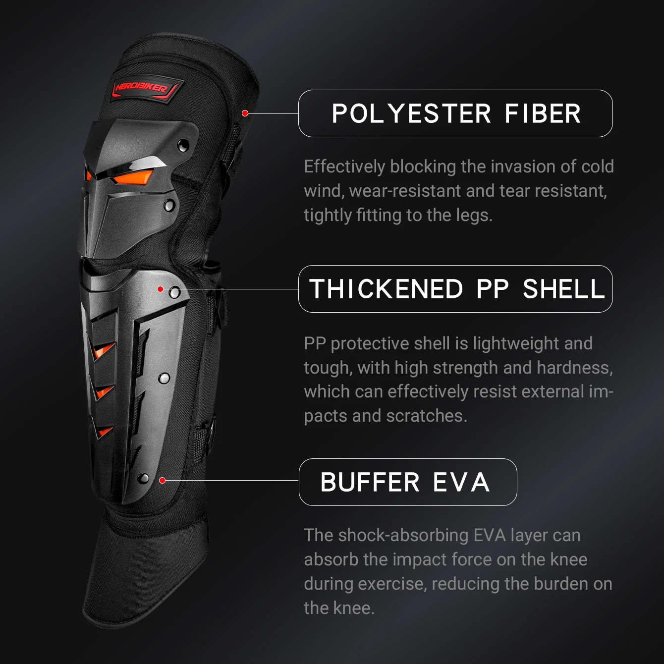 Motorcycle Knee Pads Protector Motorcycle Equipment Protective Gear Motocross Knee Pads Riding Protection