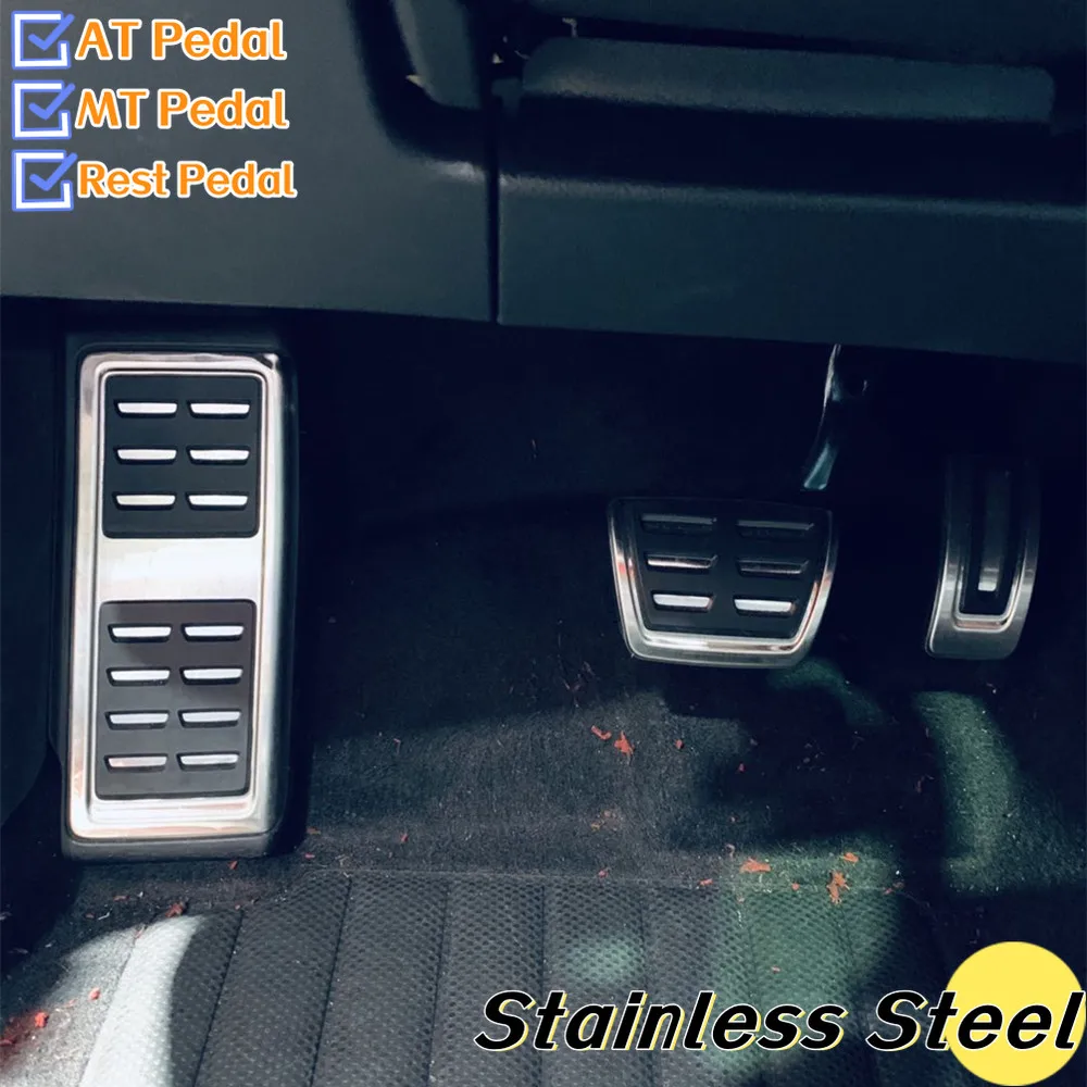Car Accessories Pedal Cover Car Pedal Cover For Skoda Rapid Octavia 5E 5F A7 for VW GOLF 7 GTi MK7 Lamando POLO A05 Passat B8 Tiguan Allspace 2014-