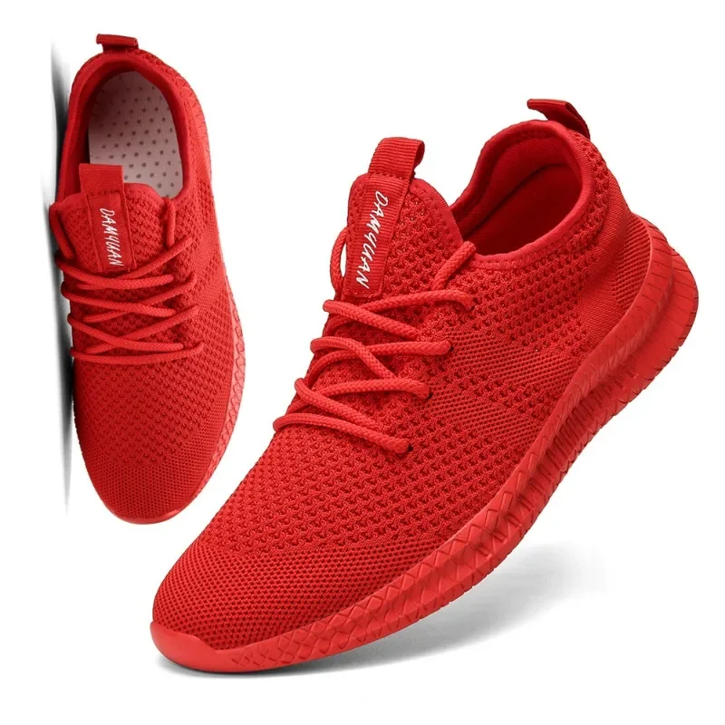 Fujeak Ultralight Breathable Mesh Sneakers for Men Non-slip Casual Running Shoes Fashion Classic Solid Colour Shoes Plus Size 46 3