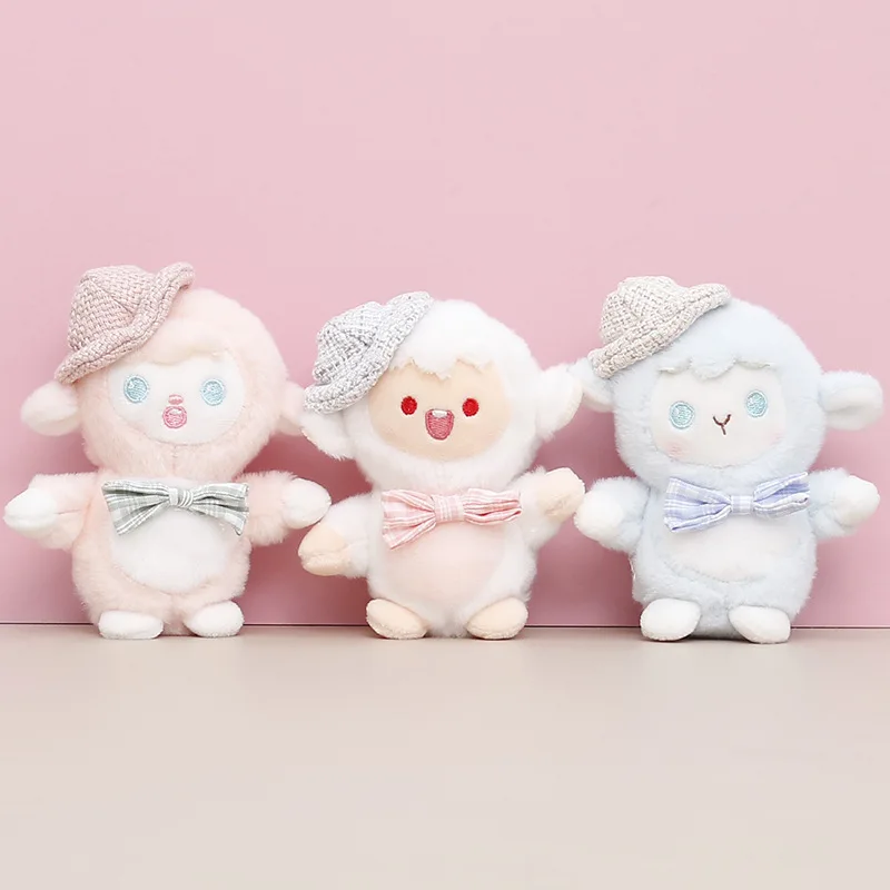 

Personalized new exquisite Cute pendant hat sheep soft plush sweet keychain couple funny fashione christmas birthday cool gift