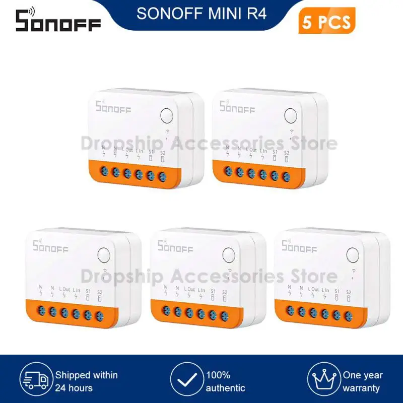 

Переключатель SONOFF MINI R4 с поддержкой Wi-Fi и голосовым управлением