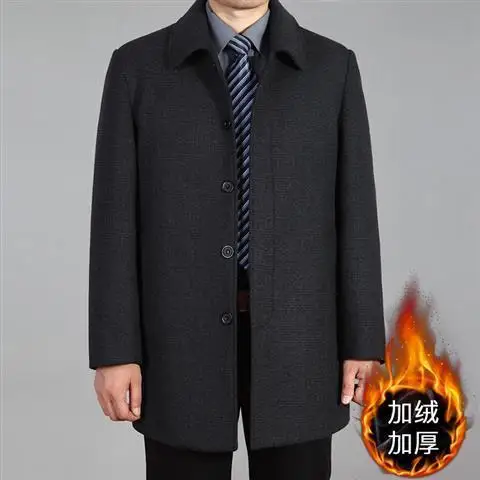 새로운 도착 가을, 겨울 스타일 남성 부티크 모직 코트 고품질 트렌치 레저 블렌드 자켓 M-4XL