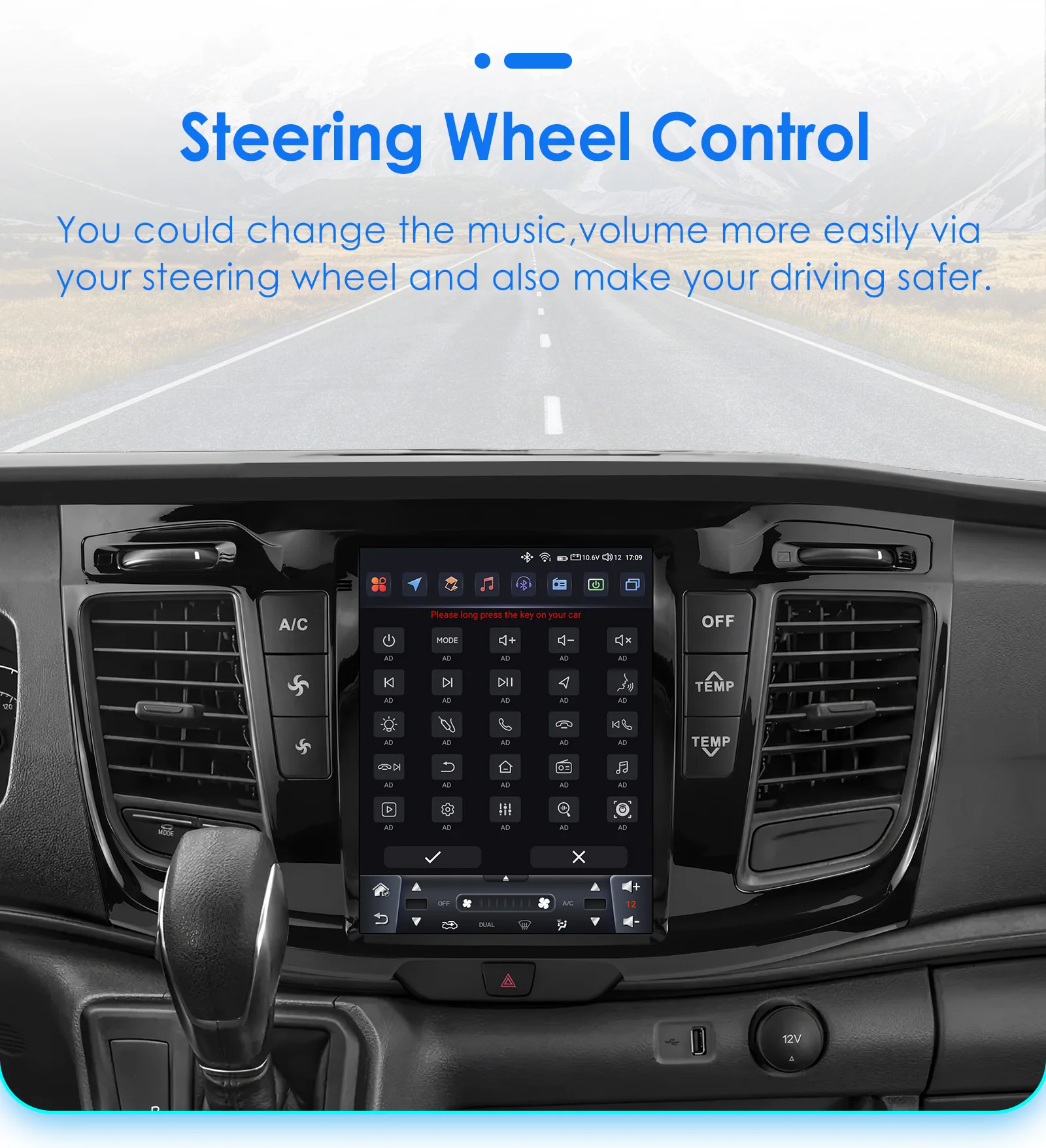 Hizpo 9,7'' Wireless Carplay Autoradio WIFI + 4G Für Ford Transit 2021-2023 Video Multimedia Player Stereo 360 Kamera 8Core DSP – Detail 38