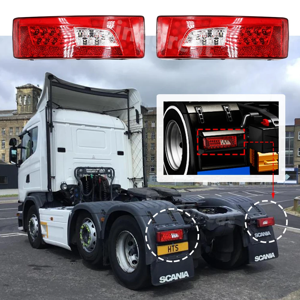 

Задний фонарь для SCANIA R, P, G, L, S Series, детали для европейского кузова грузовика, светодиодный задний фонарь 2380954, 2241859, 2241860, 2380955, 1 шт.