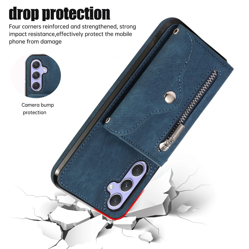 Versatile Crossbody Wallet Phone Case with Adjustable Strap