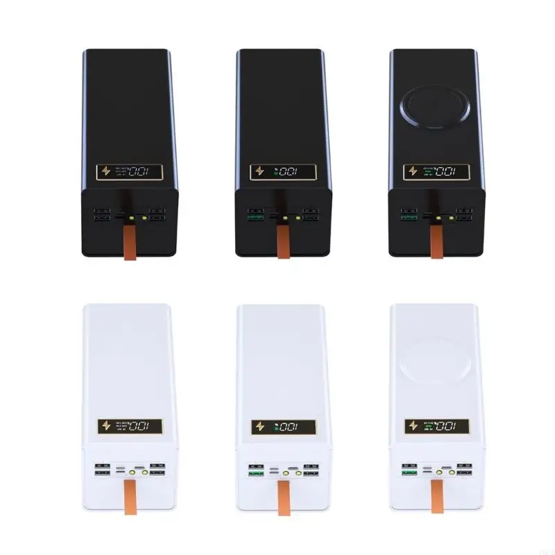 16FD DIY Power Case Box for 40pc 18650 Battery Storage Digital Screen Quick Charging