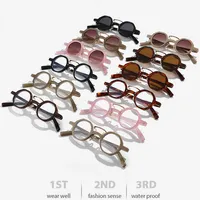 YOOSKE hommes Vintage marque de luxe concepteur lunettes de soleil rondes femmes lunettes de soleil Steam Punk populaire lunettes de soleil à la mode UV400 3
