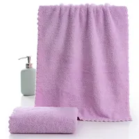 35x75cm Microfiber Coral Velvet Face Towel Absorbent Cleaning Towel Soft Comfortable Breathable Shower Hair Drying Towel 4