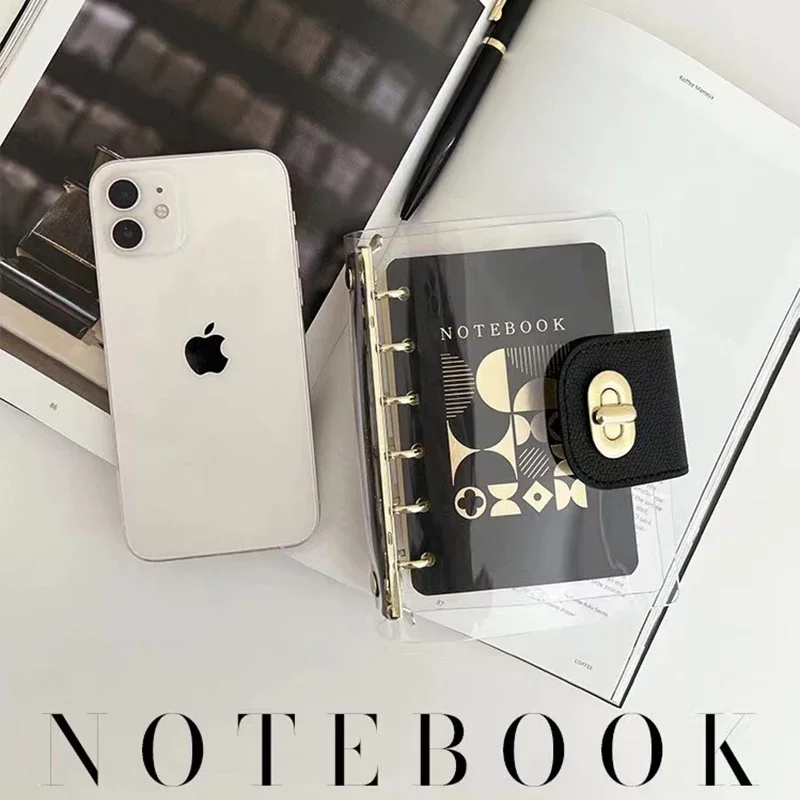 

Блокнот, 6 пуль, прозрачный журнал, портативный планировщик, ежедневник на заказ, папка с отверстиями для записей, деловой Органайзер