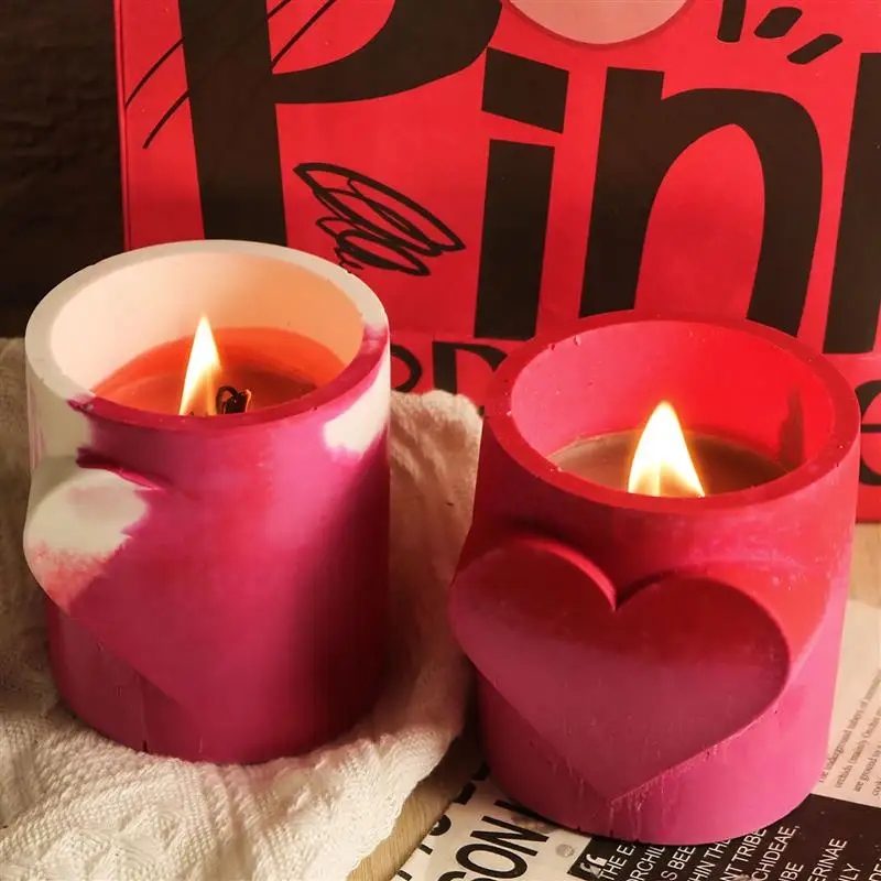 Silicone Mold Valentine's Day Silicone Candle Mold Hands Clasp The Heart Love DIY Gypsum Soap Resin Ice Mould Festivals Gifts Home Decor