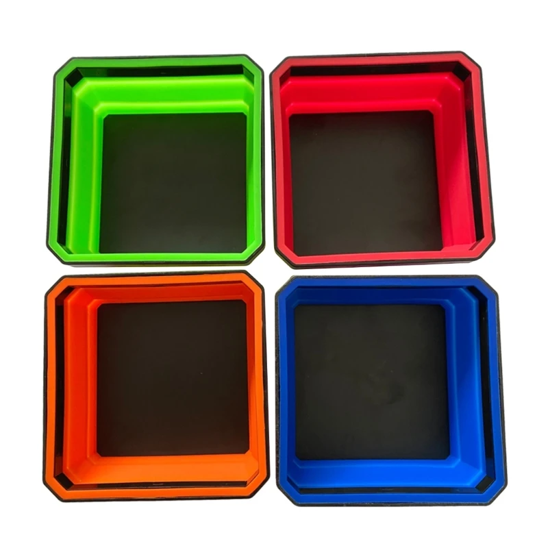 

Foldable Silicone Tools Parts Tray Screw Storage Box 4.5in Tools Holder