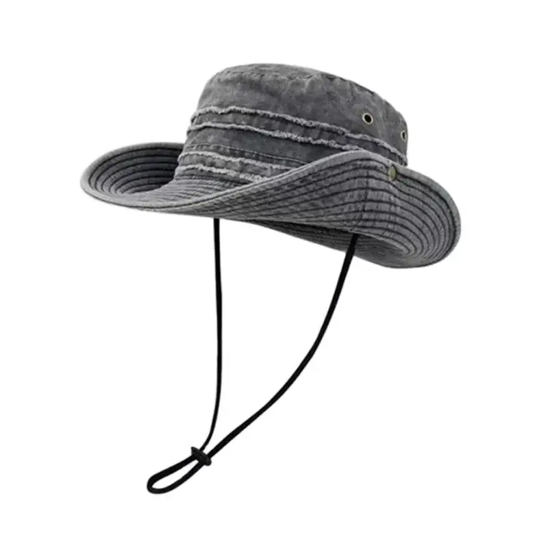 

LDSLYJR Four Seasons Cotton Solid Bucket Hat Fisherman Hat Outdoor Travel Sun Cap For Men And Women 232