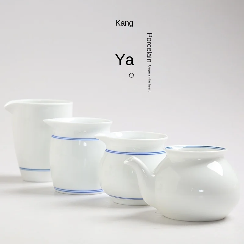 

Hand-Painted Pitcher Kung Fu Ceramic Tea Utensil Tea Ceremony Accessories Large Tea Sea Tea Device Tea Kettle Chahai Brew Tea
