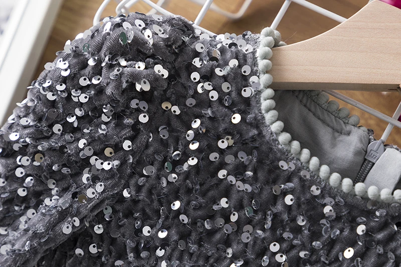 Silver Sequin Dress Little Girl Sequin Top Sequin Girls Princess