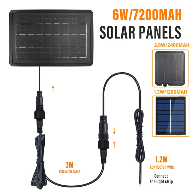 Contrôleur de boîte de panneau solaire 24V, étanche avec 8 Modes de Flash, câble, connecteur mâle à femelle à 2 broches, guirlande lumineuse LED, décoration extérieure 1