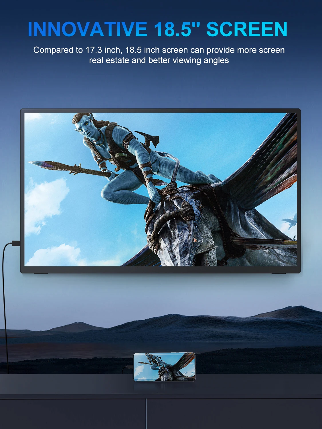 UPERFECT 18.5 ġ Ʈ  120Hz ޴  1920*1080 HDR 100%sRGB IPS ũ Ʈ PC Ʈ  Xbox ġ PS5  LCD  ÷