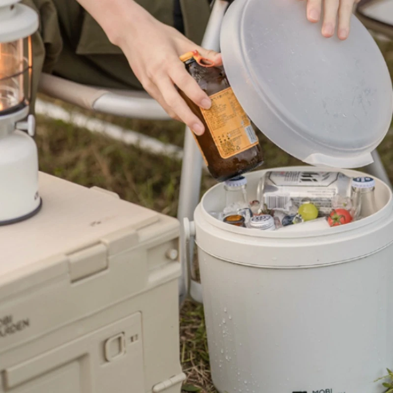 

Refined Camping Outdoor Refrigeration Portable Large Capacity Insulated Water Bucket Household Car Portable Ice Bucket