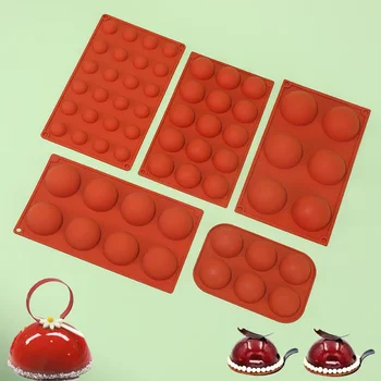 Round Half Sphere Silicone Molds 1