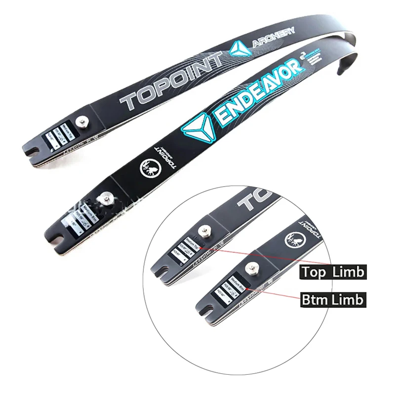 TOPOINT Endeavor 18-44lbs ILF Bow Limbs 66"/68"/70" for 25" Bow Riser Handle Recurve Archery Shooting Hunting