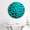 Round Corrugated Mirror Metal Background Wall Decoration, Stainless Steel Pendant, Living Room, Bedroom, Villa Wall Decoration 1