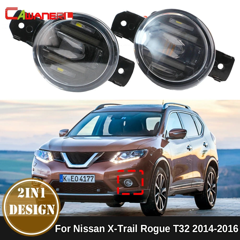 2 X Car Driver + Passeggero Led Fendinebbia Daytime Running Lamp Drl 36W H11 Per Nissan X-Trail Xtrail Rogue T32 2014 2015 2016