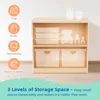 Shelf and Toy Storage,Compact Toddler Bookshelf for Small Space,Wooden Storage Cabinet Shelves and Kids Bookcase for Small Space 5