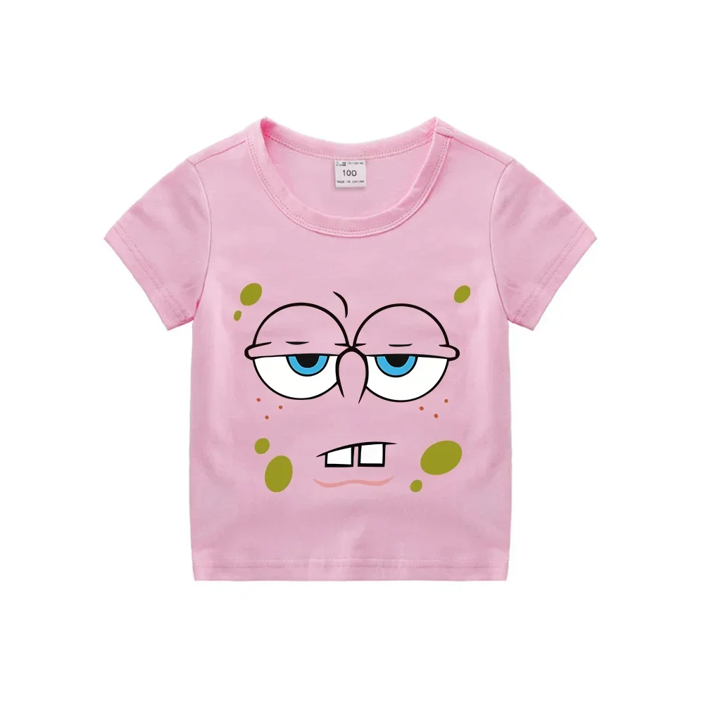 thumbnail image 1 of Ropa de dibujos animados para niños, camisetas de algodón con estampado de dibujos animados de manga corta de Anime para verano, 1 of 5