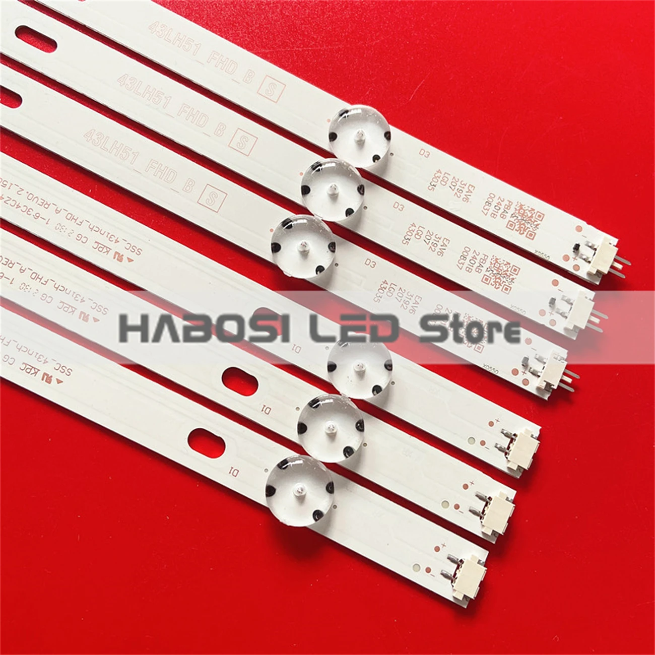 6pcs LED 43LF5100 UA 43LH590V TD 43LF5100 SA 43LF5100 TA 43LF5100 UF 43LH590V ZD 43LH570V ZD 43LH510V ZE 43LH570A UE 43LH570T DJ 3