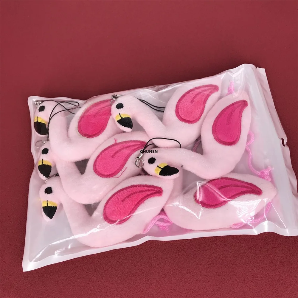 2Colors , 6PCS/LOT 6CM Animal Plush Stuffed TOY , Key Chain Gift Doll For Wedding