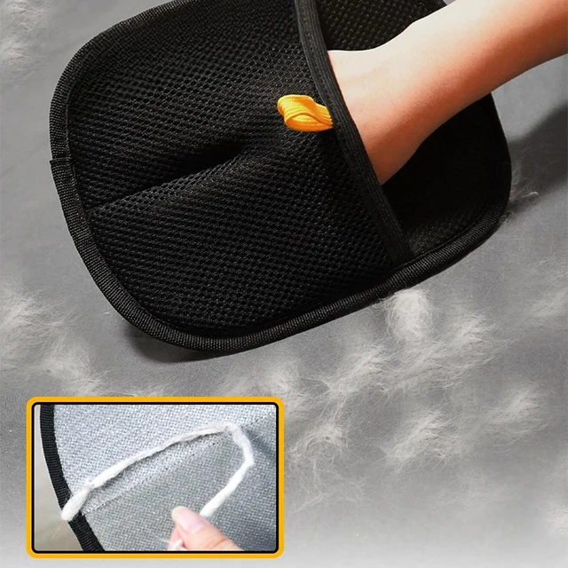 Pet Electrostatic Hair Removal Gloves Dog Cat Hair Removal Brush Gloves Hair Adhesive Gloves Carpet Clothing Hair Cleaning Brush 2
