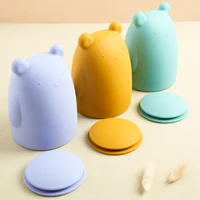 1PCS BPA Free Silicone Piggy Bank Money Coin Cartoon Shape Money Bank Deposit Box Storage Box Kids Toy For Birthday Gift 2