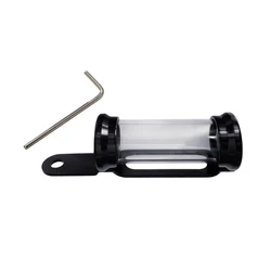 Motorcycles Metal Tax Disc Tube Holder Registration Label Stand Scooter Cylinder Paper Placing Tube Waterproof Universal