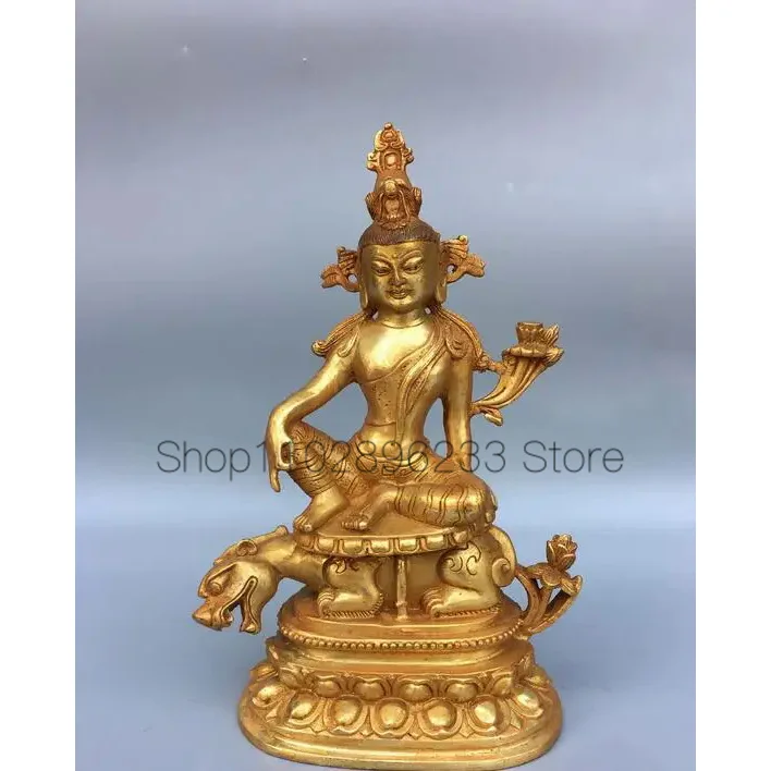 

7.8"Old Antique Chinese Tibetan Buddhism bronze gilt Tara Buddha Statue