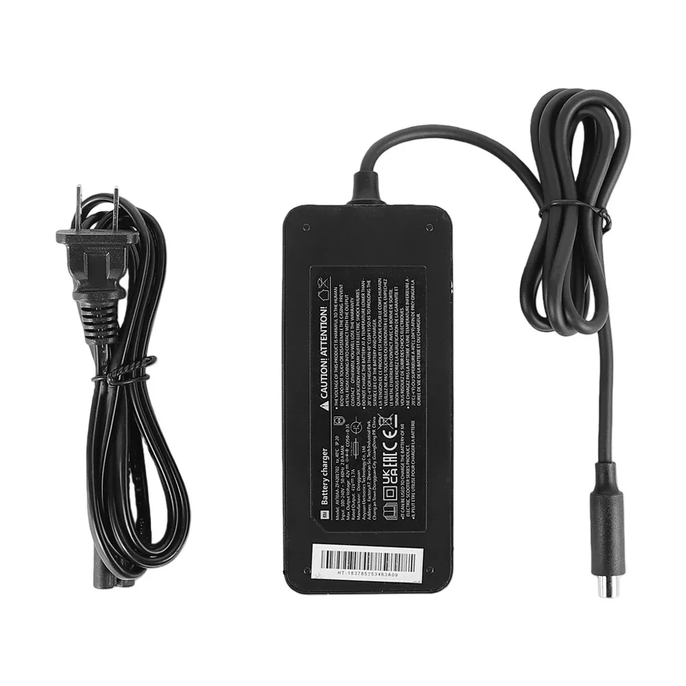 Xahpower Chargeur Trotinette Electrique pour Xiaomi M365/ Pro/ Pro2/ MI 3/ 1S, 42V 2A Adaptateur Alimentation