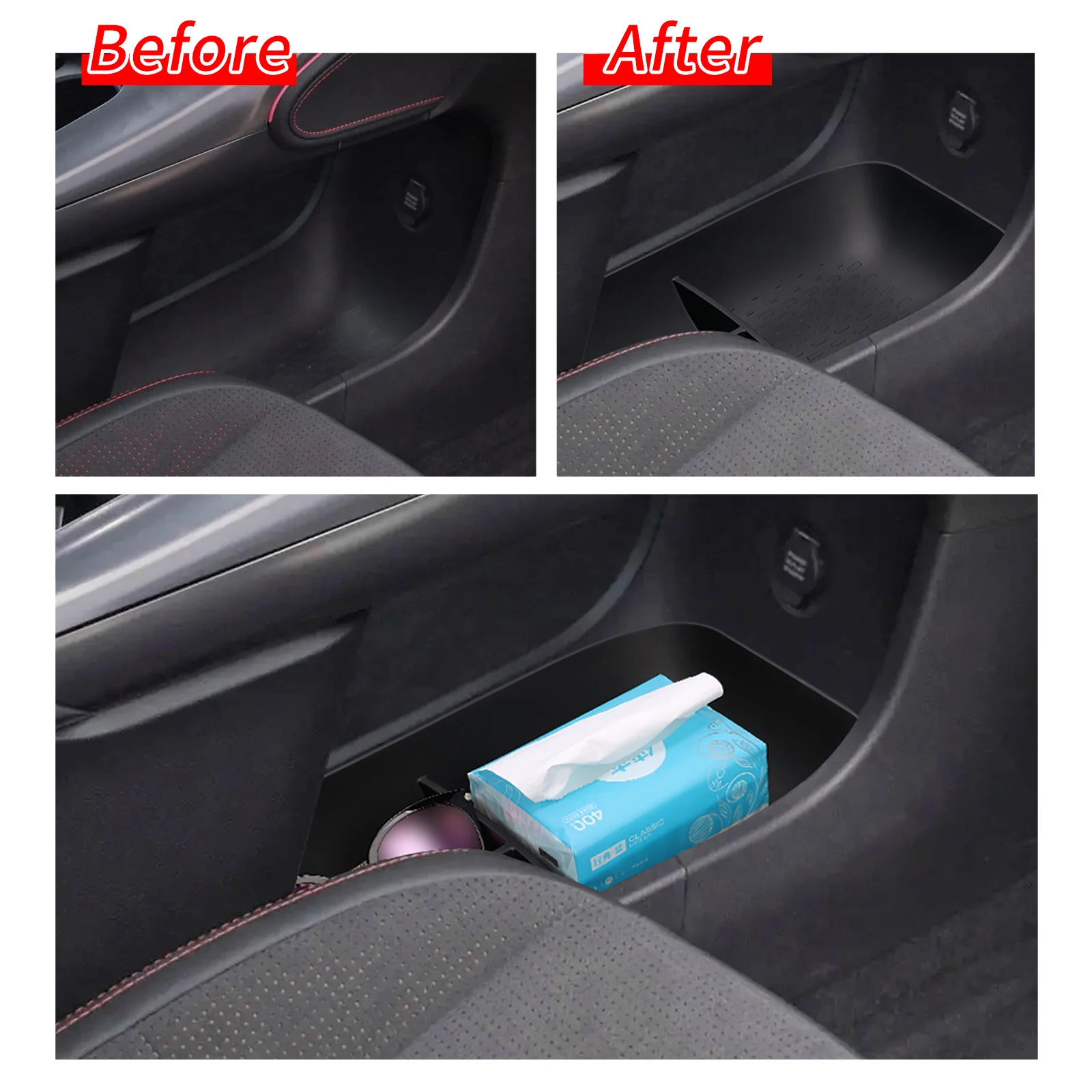 Center Console Storage Tray for Smart #3 Car Central Lower Layer Box Organizer Accessories Tidying 4