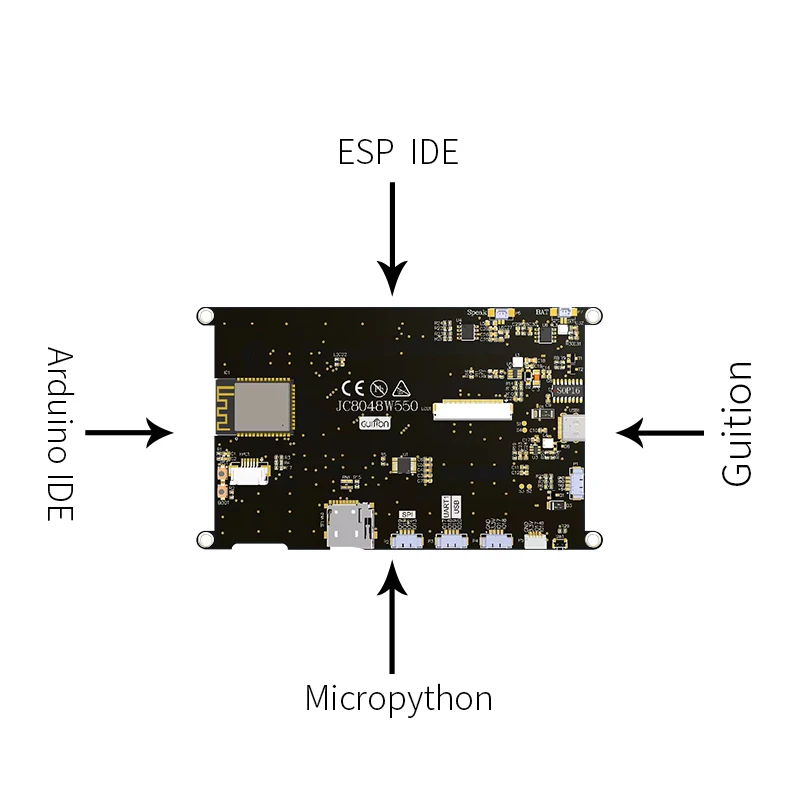 ESP-32-S3 IPS ȭ LCD ÷ , ġ    , 800*480, 16M ÷, 8M PSRAM, 5 ġ