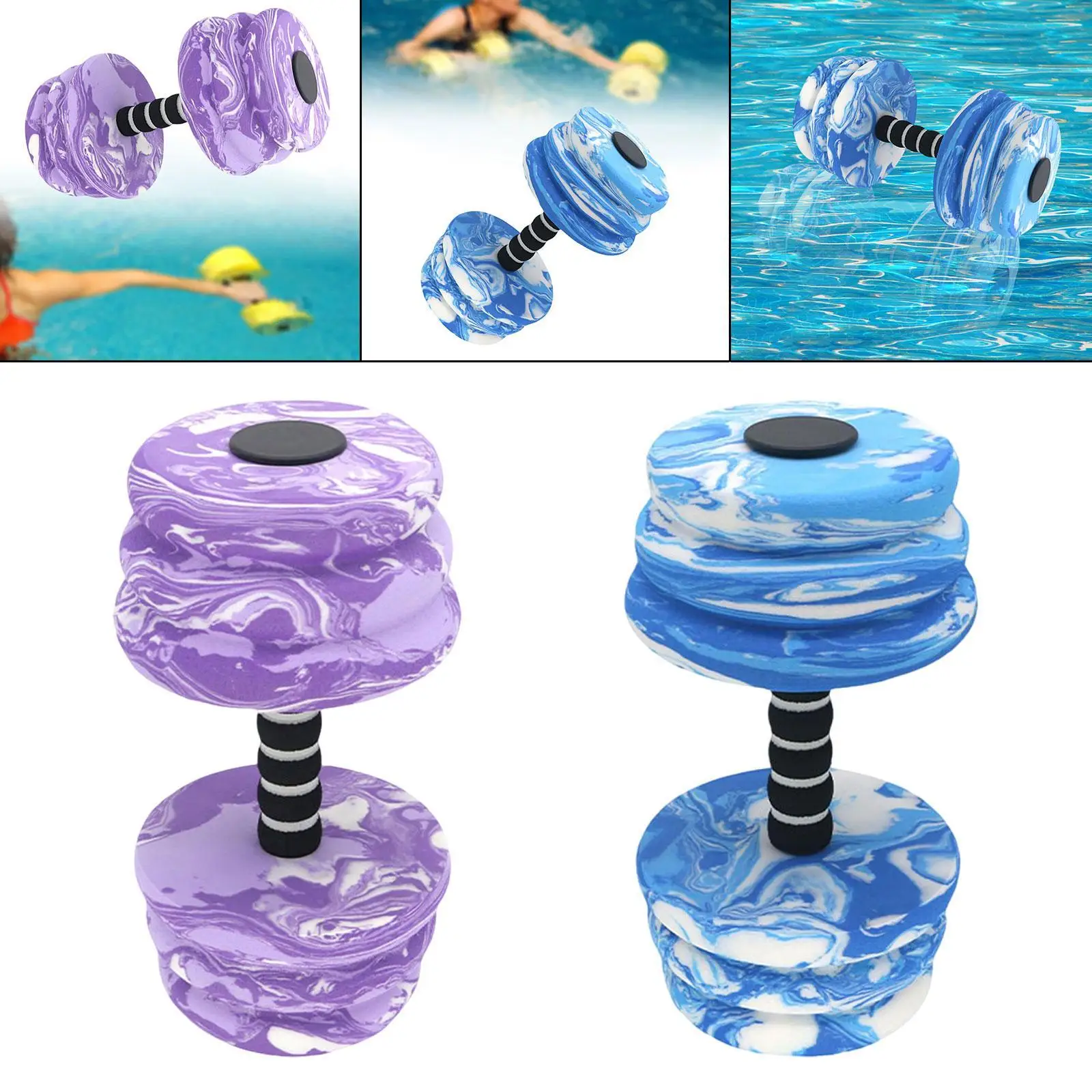Aquatic Dumbbell Bar Swimming Accessories Swimming Pool Resistance Exercise Equipment Water Aerobic Equipment for Kids Women Men