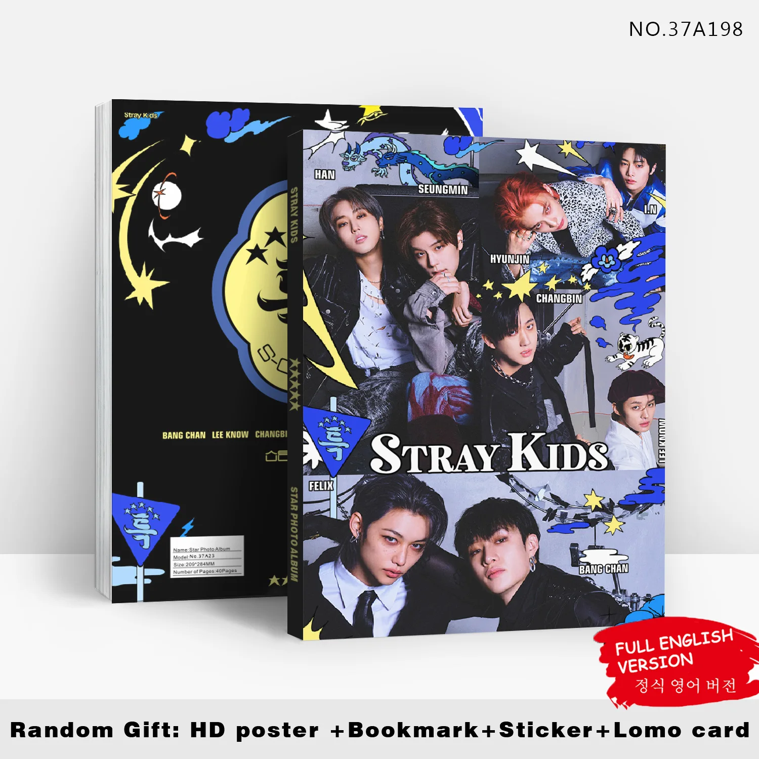 Kpop Stray Kids The Sound Photo Album Portrait HD Photo Gallery Straykids  80P Free Sticker Poster Bookmark Collection Card