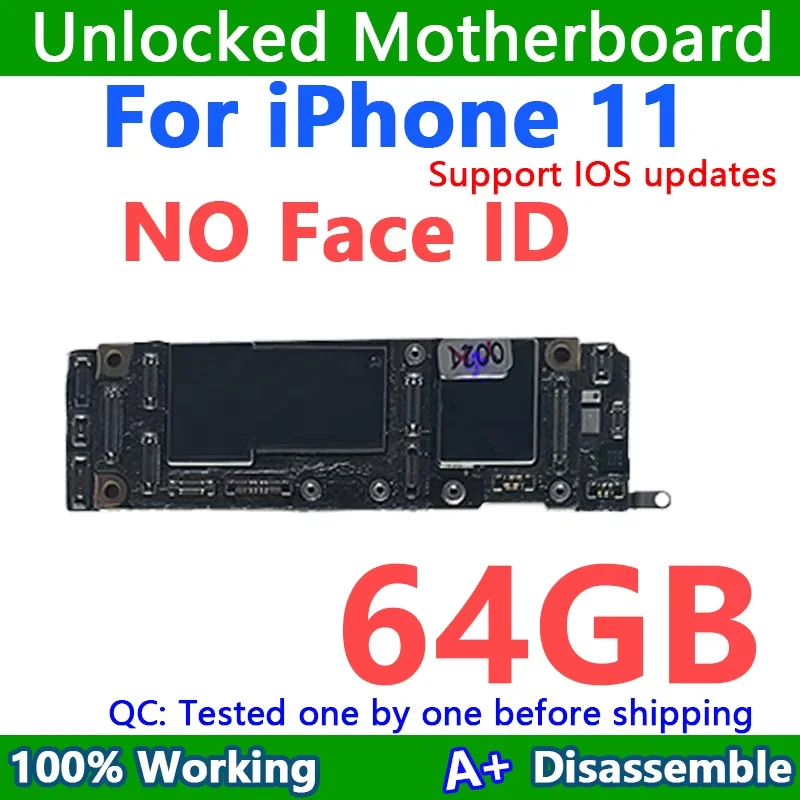 128 Go Noir-Carte mère pour iPhone, avec-sans Touch ID, originale