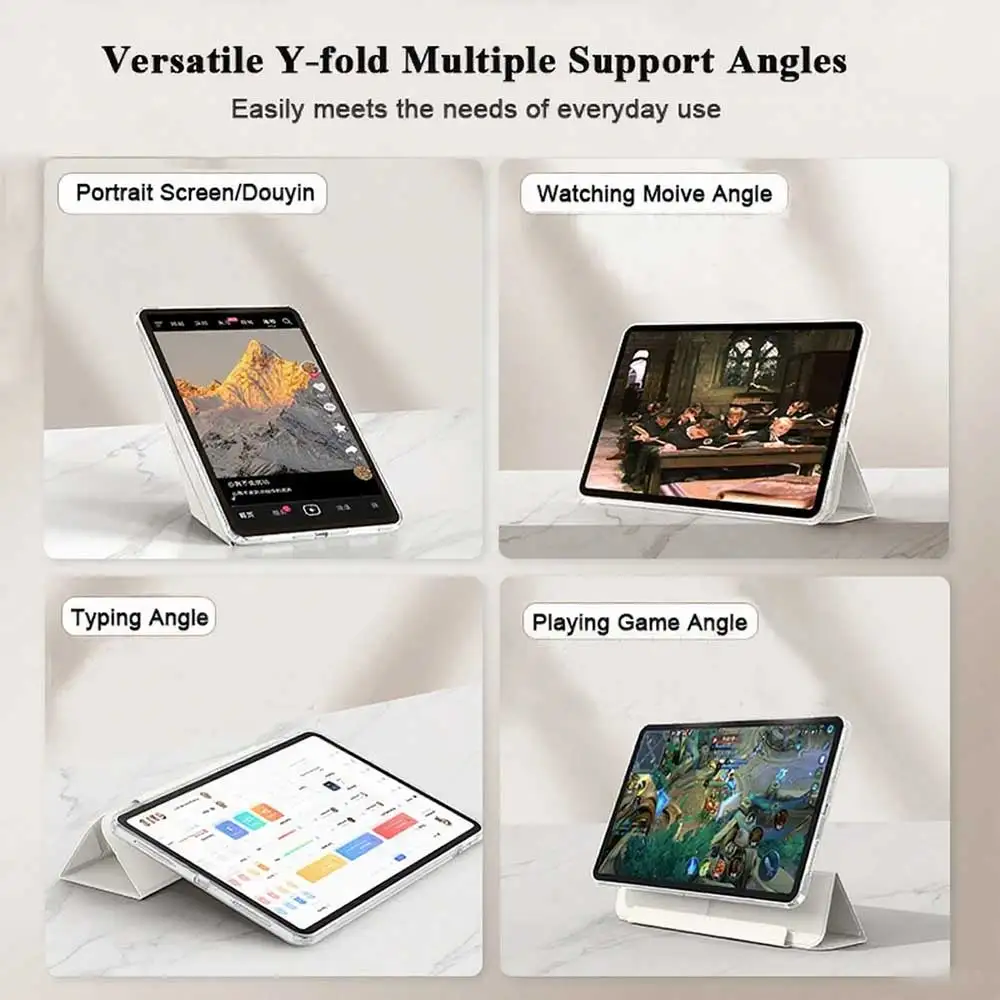 Magnetic Detachable Cover for iPad Air and Pro - Sleek and Versatile Design