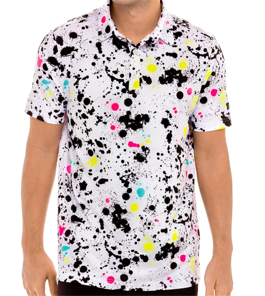 

Sunday Swagger Men's summer golf shirt short sleeve quick drying breathable casual shirt popsicle top Fashion polo shirt