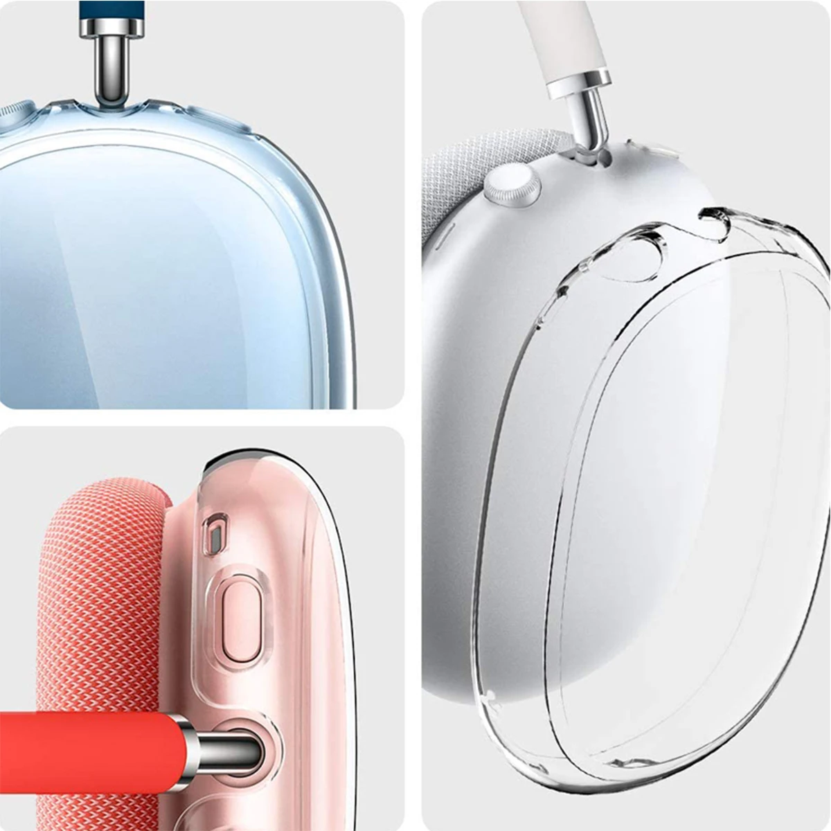 Cover In Tpu Trasparente Per Airpod Max Auricolare Custodie Protettive Antigraffio Morbide Per Apple Airpods Max Accessori Per Cuffie