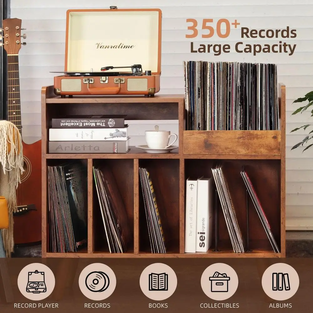 Mid-Century Record Cabinet 2