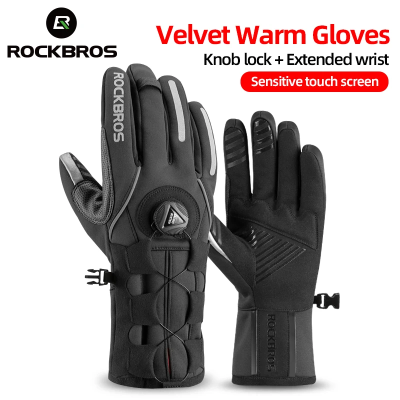 Damen Herren Winter Ski Handschuhe Touchscreen Warm Fahrradhandschuhe Gr S XL 